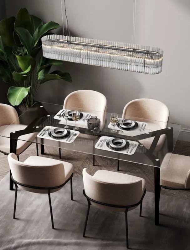 Kiárusítás NL-9006057 Barok, design stílusú függesztett lámpa nagy étkezőasztalhoz, beltéri lámpák,