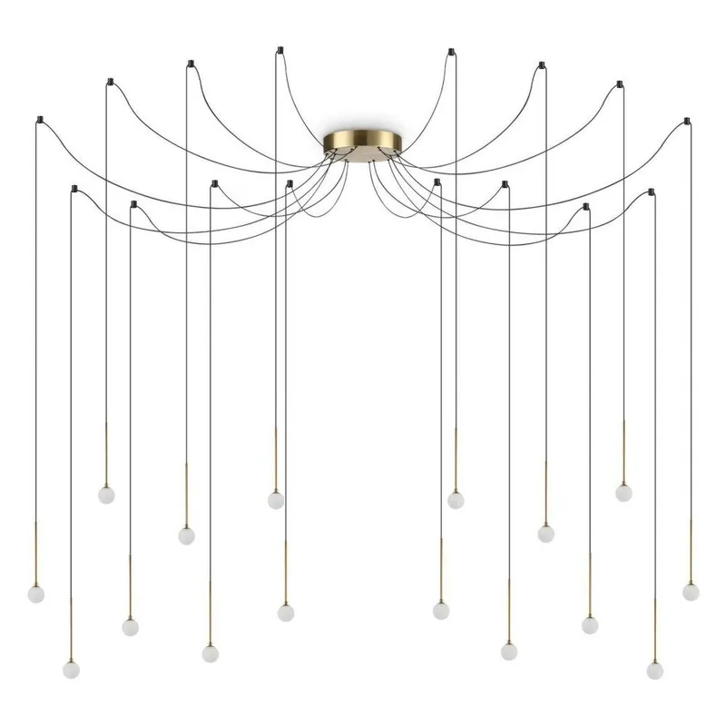 284019 Lucciola sp16 nero, több izzós modern led függesztett lámpa nappaliba Akciós ár