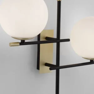 Nova Luce NL-9009297 Git design stílusú, fekete-arany színű falikar, cserélhető fényforrással Akciós ár