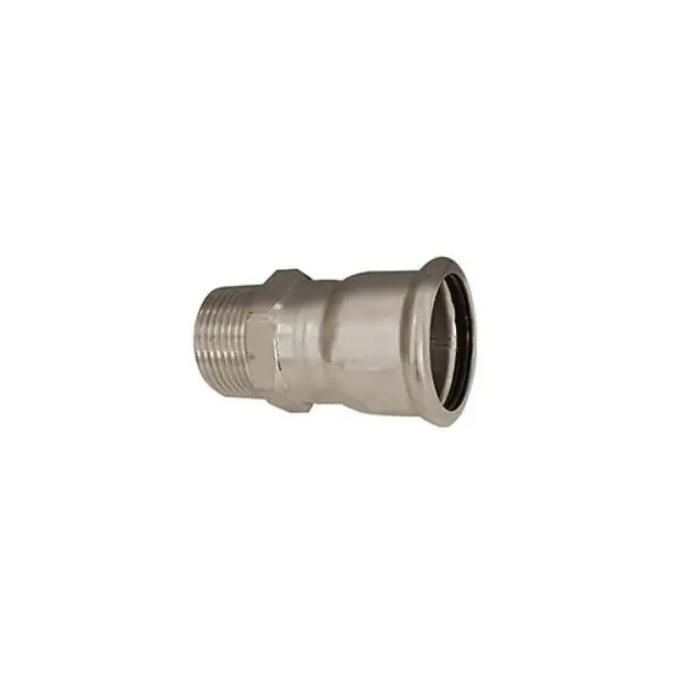 Csak ma Bänninger 35mm*1˝ KM csatlakozó, INOX (rozsdamentes), SS 304, Hőszivattyús és fűtési rendszerekhez