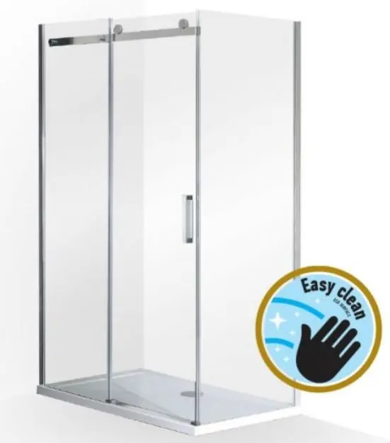 Expressz kézbesítés Wellis Vincenzo 1 tolóajtós szögletes zuhanykabin- Easy Clean bevonattal