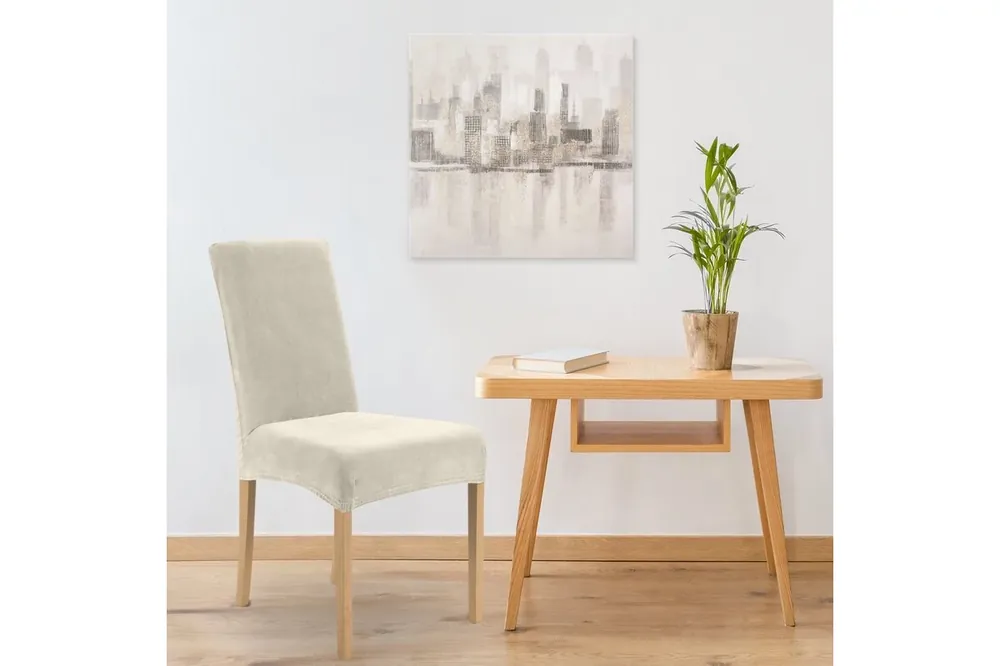 Víztaszító bársony székhuzat 04 Krémszín 35x55x30 cm Kedvezményes ár