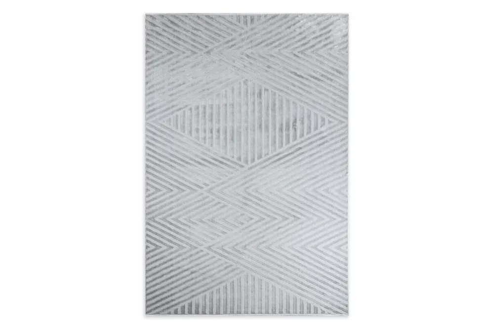 Nova1 sreb szőtt modern szőnyeg Ezüst 60x100 cm Biztonságos vásárlás