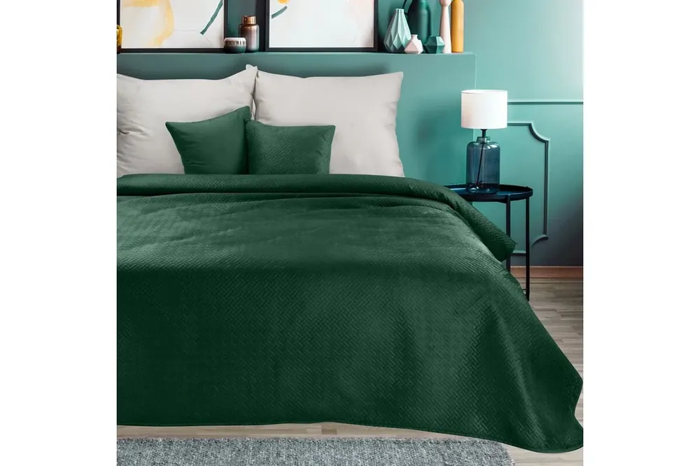 Luiz5 bársony ágytakaró Zöld 200x220 cm Csak ma