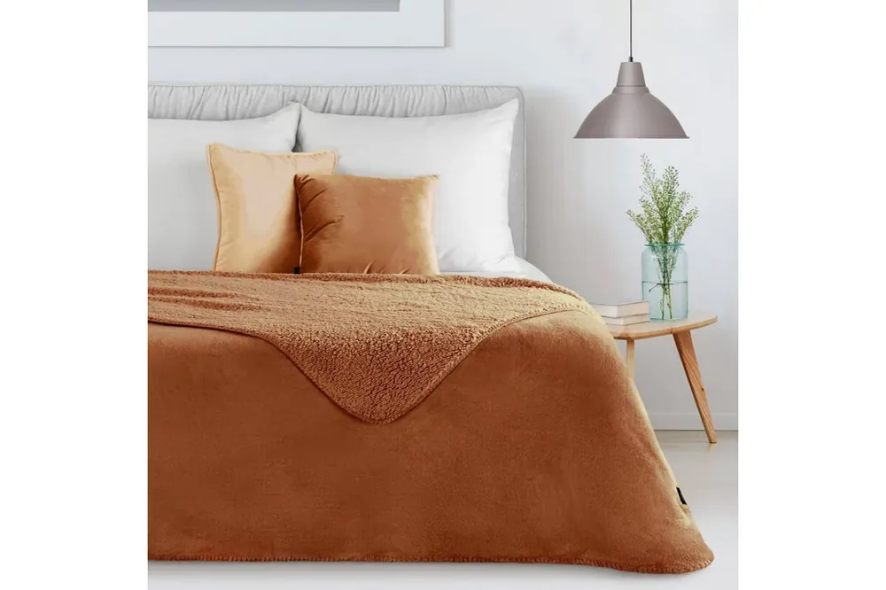 Tedy kétoldalas puha takaró Téglavörös 200x220 cm Csak ma