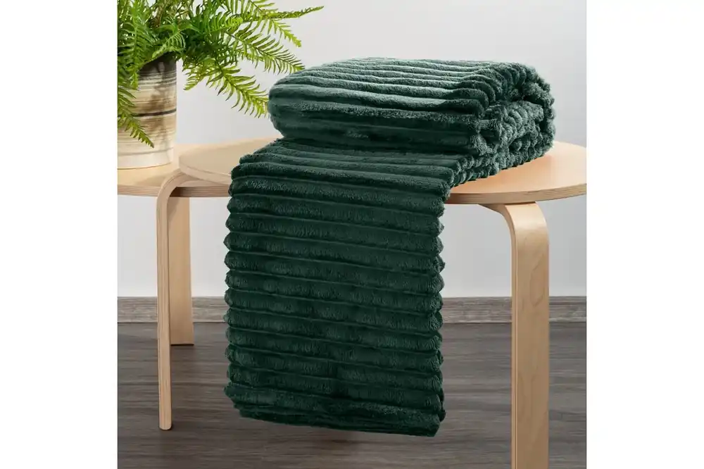 Soft plüss takaró Sötétzöld 170x210 cm Ajánlat