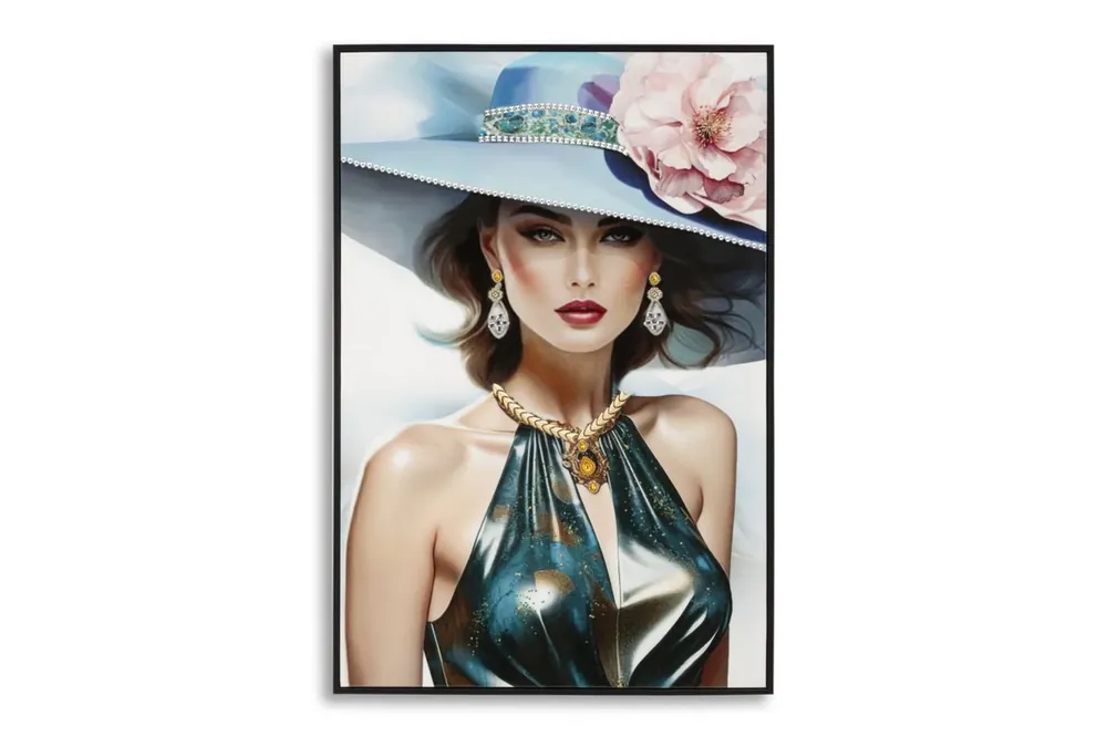 Dáma festmény kerettel -a- 62x4x92 cm Bestseller