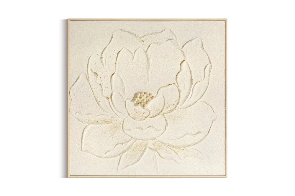 Falikép 701b Krémszín 62x62x5 cm Prémium
