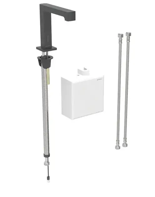 Legjobb ár Geberit Csaptelepek - Termosztatikus elektronikus mosdócsaptelep, elemes, easy to clean, matt fekete 116.178.14.1