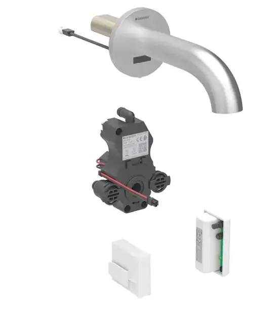 Szuper ajánlat Geberit Piave - Elektronikus, rejtett mosdócsaptelep, generátoros, easy to clean, csiszolt rozsdamentes acél 116.266.SN.1