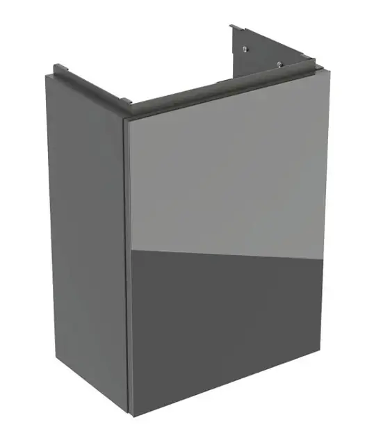Geberit Acanto - Mosdószekrény, 54x39x25 cm, 1 ajtós, zsanérok bal/jobb, üveg/láva 503.001.JK.2 Rendeld meg most