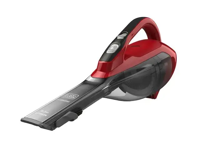 Expressz kézbesítés BLACK+DECKER - 10.8V AKU kézi porszívó, töltőállomás, szürke/piros DVA315J-QW