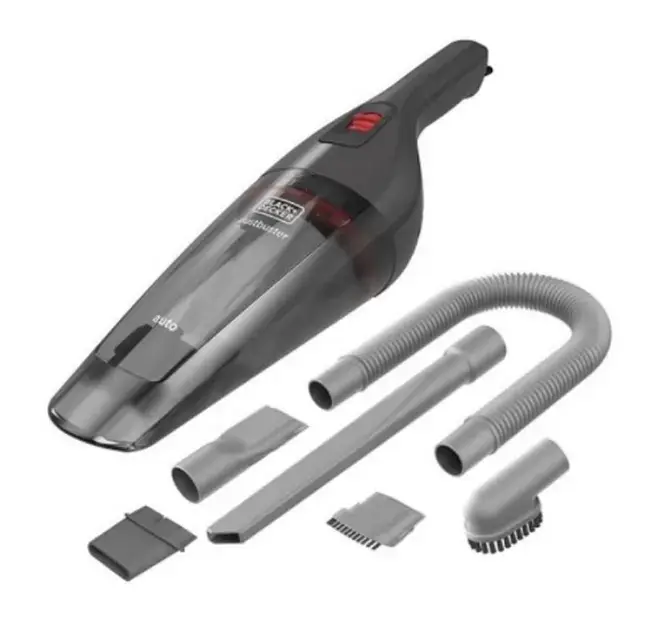 Árengedmény BLACK+DECKER - Autóporszívó, tartozékokkal, fekete/piros NVB12AVA-XJ