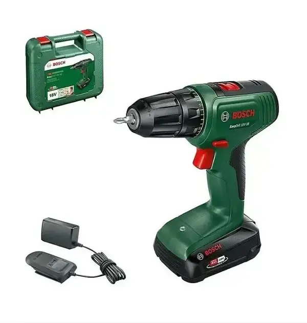 Bosch - 18V AKU fúrócsavarhúzó EasyDrill 18V-38, 1x akkumulátor 2,0 Ah Li-Ion, töltő 06039D8003 Korlátozott ajánlat