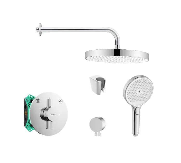 SANITINO - Zuhanyszett csapteleppel és Hansgrohe rejtett testtel, kielle kiegészítőkkel, króm SANI21HKK004 Akciós ár