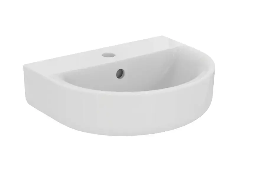 Ideal Standard Connect - Kézmosó, 45x36 cm, túlfolyóval, csapfurattal, Ideal Plus, fehér E7968MA Vedd meg most