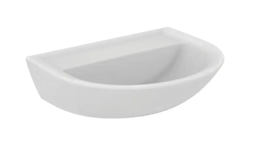 Ideal Standard Eurovit - Mosdókagyló 60x47 cm, túlfolyó nélkül, csapfurat nélkül, fehér W329801 Újdonság