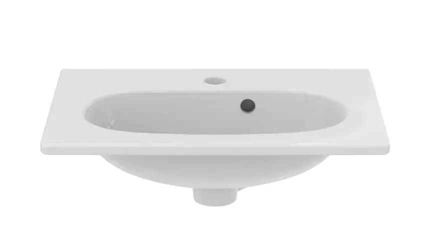Ideal Standard Tesi - Mosdókagyló 53x38 cm, túlfolyóval, csaptelepnyílással, fehér T351101 Akciós ár