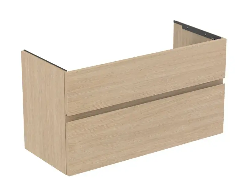 Olcsóbb Ideal Standard Finesse - Mosdószekrény, 100x44x55 cm, 2 fiókos, fehér tölgy E3388US
