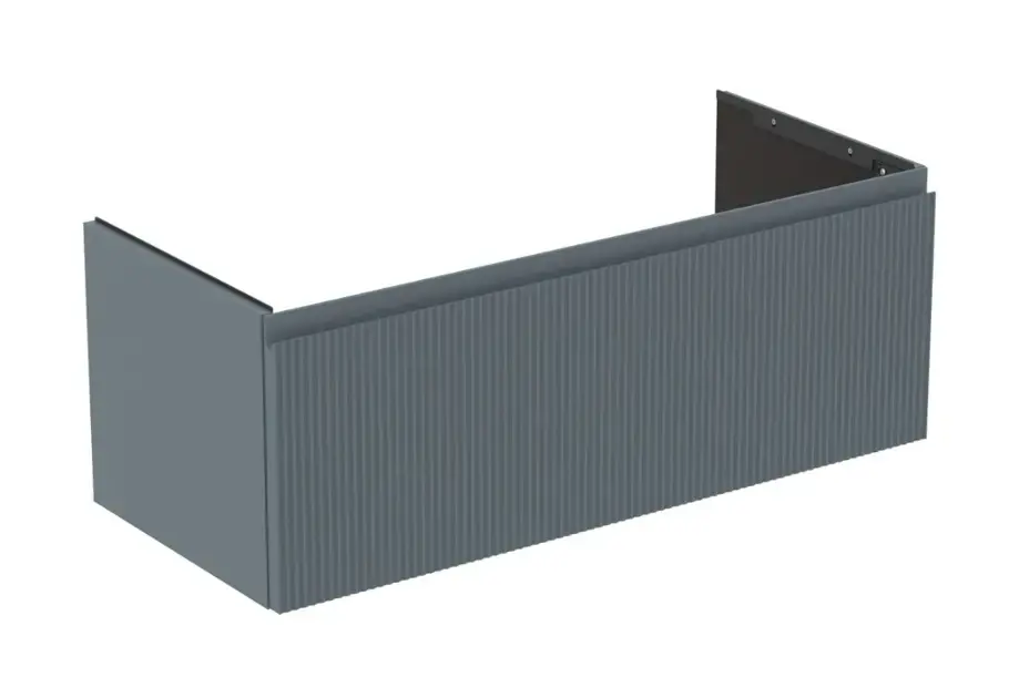 Ideal Standard Finesse - Mosdószekrény, 100x44x38 cm, 1 fiókos, Ribbed Matt ashblue E3384UQ Népszerű