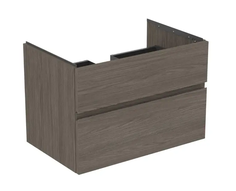 Ideal Standard Finesse - Mosdószekrény, 80x51x55 cm, 2 fiókos, Dark Elm E3396UR Csak ma