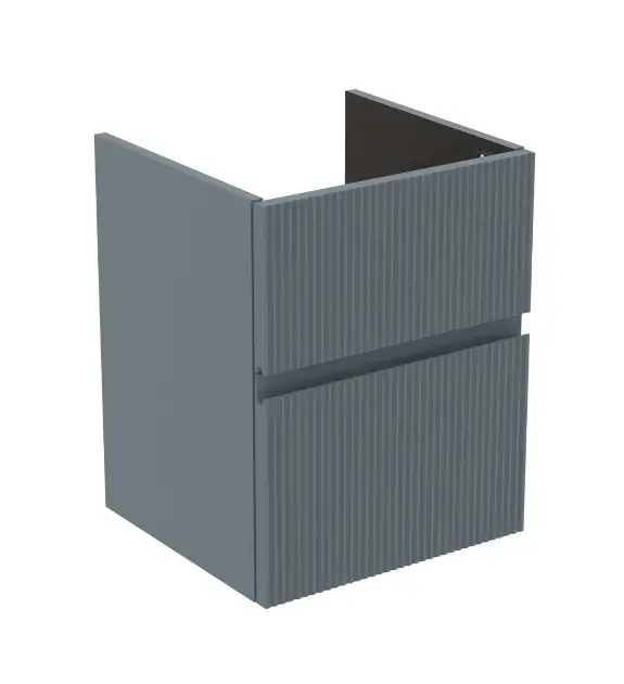 Ideal Standard Finesse - Mosdószekrény, 43x40x54 cm, 2 fiókos, Ribbed Matt ashblue E3405UQ Olcsóbb