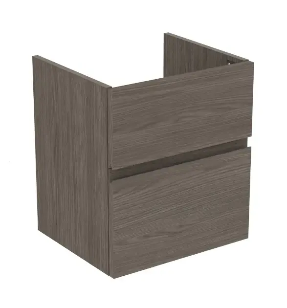 Ideal Standard Finesse - Mosdószekrény, 48x41x54 cm, 2 fiókos, Dark Elm E3407UR Szuper ajánlat