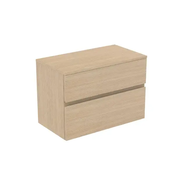 Ideal Standard Finesse - Mosdószekrény, 80x44x56 cm, 2 fiókos, fehér tölgyfa E3423US Utolsó esély