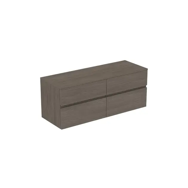 Biztonságos fizetés Ideal Standard Finesse - Mosdószekrény, 140x51x56 cm, 4 fiókos, Dark Elm E3441UR