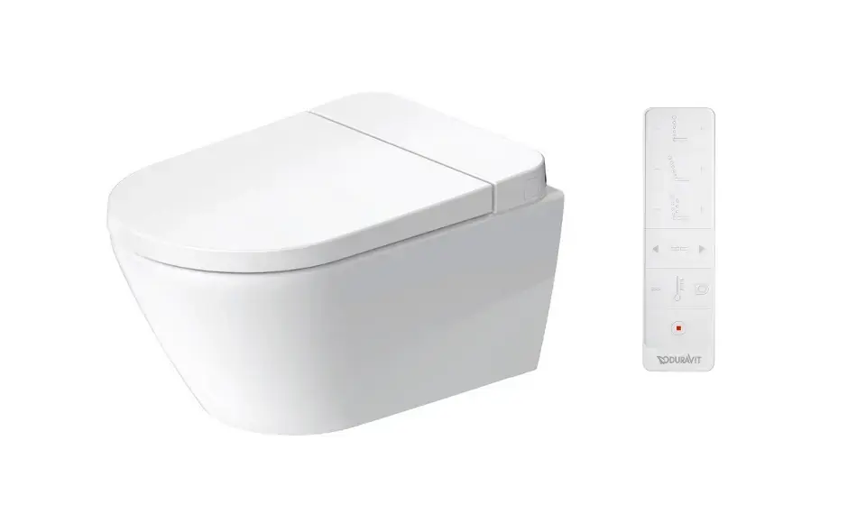 Duravit SensoWash D-Neo - Elektronikus bidé kerámiával, fali, DuraShield, Rimless, SoftClose, fehér 654000012004300 Szuper akció