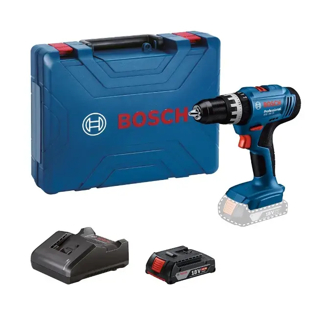 Bestseller Bosch - 18 V akkumulátoros ütvefúró GSB 18V-25, 1× 2,0 Ah Li-ion akkumulátorral és töltővel 06019K9309