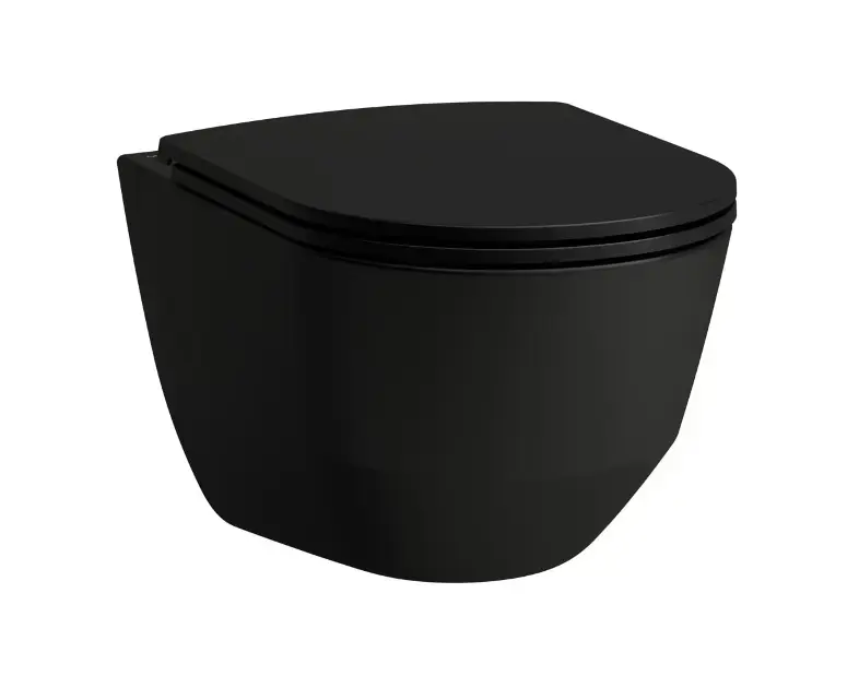 Laufen Pro - Fali WC, Rimless matt fekete H8209667160001 Azonnali szállítás