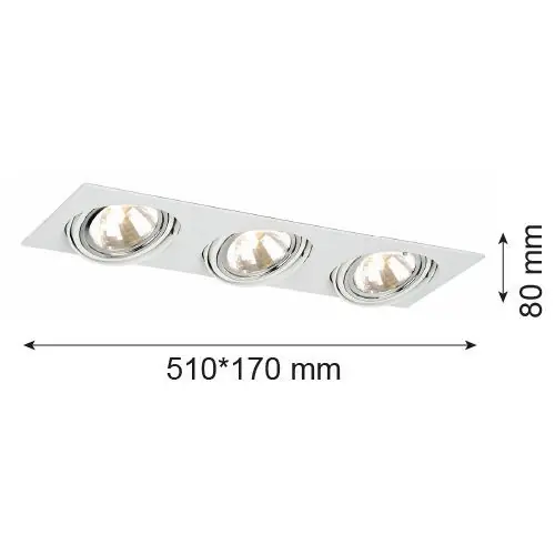 Kedvezmény Beépíthető spotlámpa OLIMP 1327 3x6W/G9 IP20 a Argon-tól