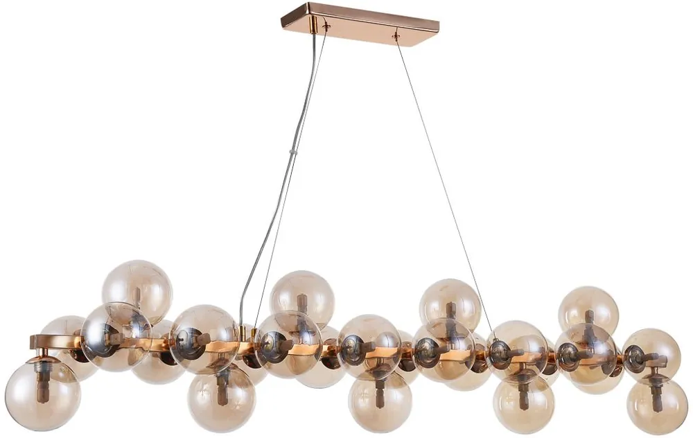 Biztonságos fizetés Függőlámpa CABELLA PND-5252-A-25-GD-CGN 25x28W/G9 IP20 a Italux-tól