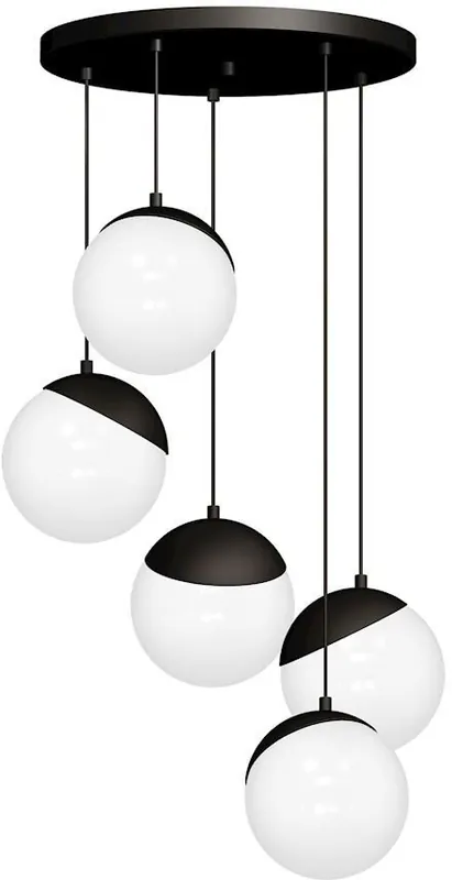 Függőlámpa SFERA BLACK MLP8869 5x40W/E14 IP20 a Milagro-tól Újdonság