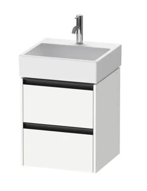 Vásárlói kedvenc Duravit Ketho.2 - Mosdószekrény 549x484x460 mm, 2 fiókos, matt fehér K25274018180000