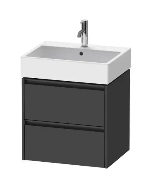 Vedd meg online Duravit Ketho.2 - Mosdószekrény 549x584x460 mm, 2 fiókos, grafit matt K25275049490000