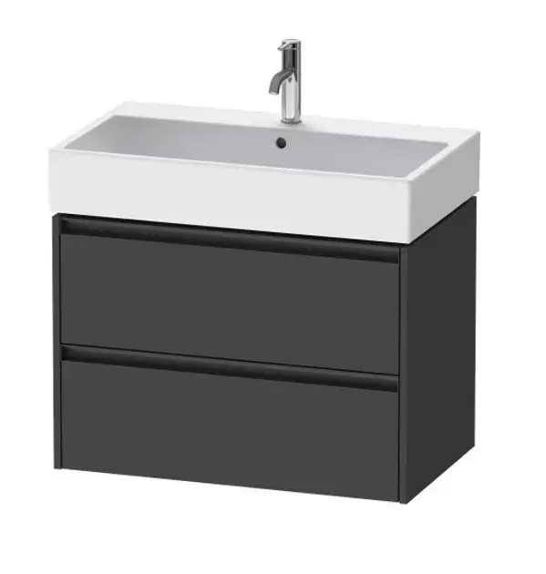 Duravit Ketho.2 - Mosdószekrény 549x784x460 mm, 2 fiókos, grafit matt K25277049490000 Végkiárusítás