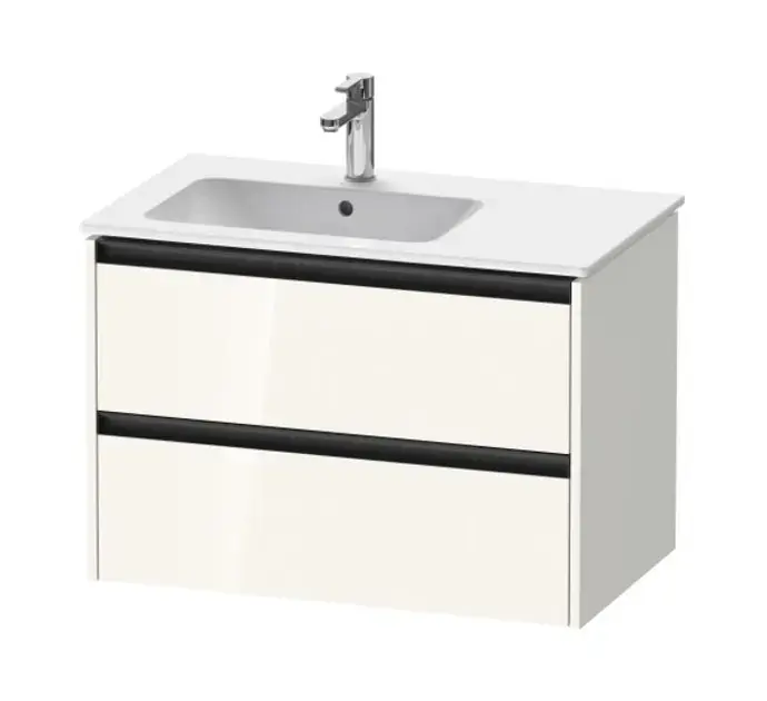 Duravit Ketho.2 - Mosdószekrény 549x810x480 mm, 2 fiókos, fényes fehér K25267022220000 Vedd meg most