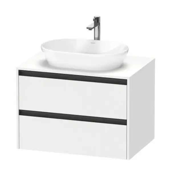 Kedvezményes ár Duravit Ketho.2 - Mosdószekrény kivágással 568x800x550 mm, 2 fiókkal, matt fehér színű K24895018180000