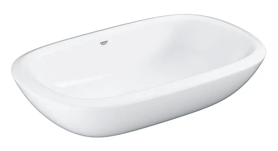 Alacsony ár Grohe Eurostyle New - Pultra szerelhető mosdókagyló 50x38 cm, túlfolyó nélkül, PureGuard, HyperClean, alpesi fehér 39216000