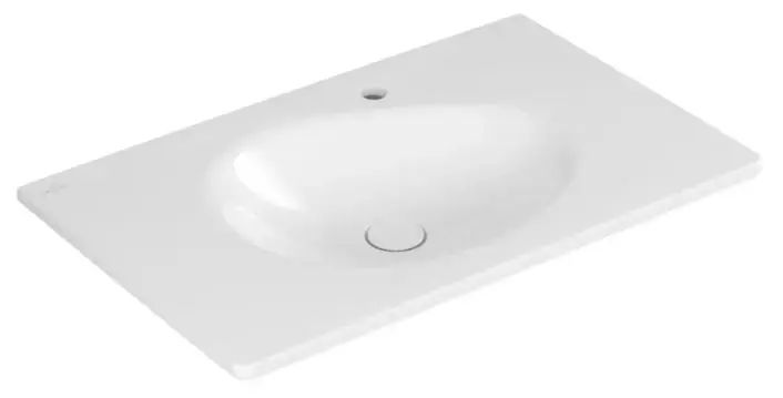 Villeroy & Boch Antao - Bútor mosdókagyló 80x50 cm, túlfolyó nélkül, keverőnyílással, CeramicPlus, alpesi fehér 4A7581R1 Expressz szállítás
