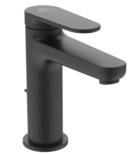 Gyors szállítás Ideal Standard Cerafine Nuovo - Mosdókagyló-keverő kifolyóval, BlueStart, selyemfekete BD769XG