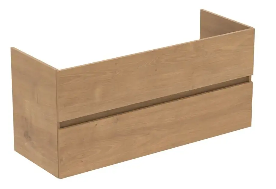 Outlet Ideal Standard Eurovit+ - Mosdószekrény, 55x120x44 cm, 2 fiók, tölgyfa R0266Y8