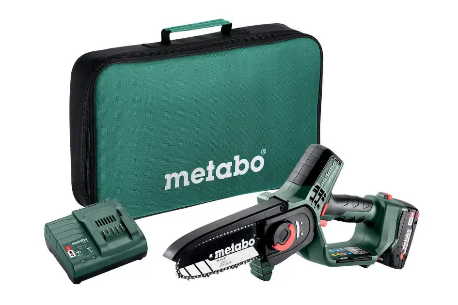 Kiárusítás Metabo - 18V AKU metszőfűrész 15 cm, 1x akkumulátor 2.0 Ah, töltő 600856500