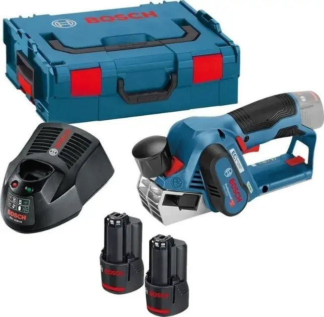 Népszerű Bosch - 12V AKU gyalu 56 mm, 2x 3.0 Ah Li-Ion akkumulátor, töltő 06015A7001