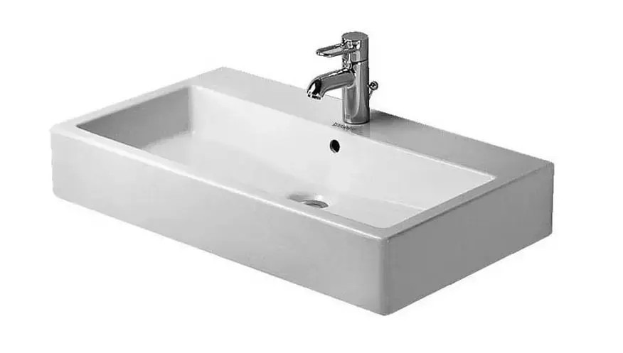 Kihagyhatatlan ajánlat Duravit Vero - Bútor mosdókagyló 800x470 mm, 1 csapfurattal, WonderGliss-szel, alpesi fehér színben 04548000271