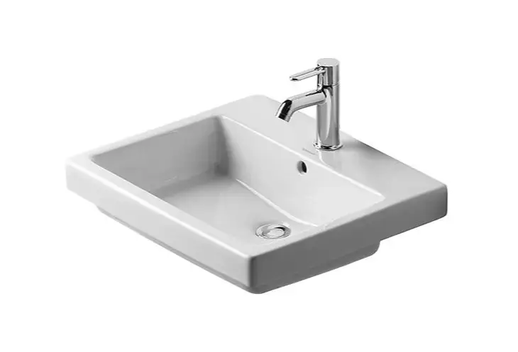 Duravit Vero - Süllyesztett mosdókagyló 550x465x180 mm, 1 csapfurattal, alpesi fehér színben 0315550000 Vedd meg most