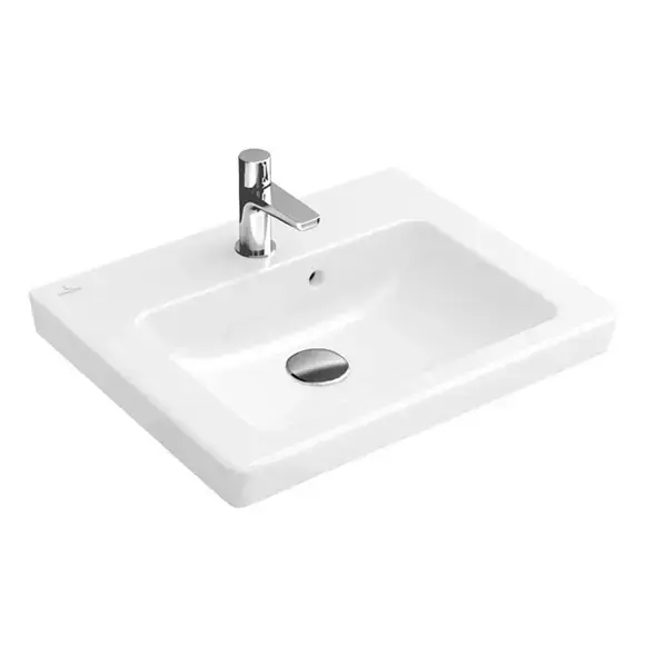 Villeroy & Boch Subway 2.0 - Mosdókagyló túlfolyóval, 450x370 mm, alpesi fehér 73154501 Rendeld meg most
