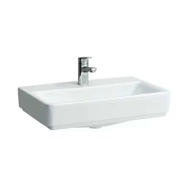 Kedvezményes ár Laufen Pro S - Mosdókagyló Compact, 550x380 mm, 1 csapfurat, túlfolyó nélkül, fehér színű H8179580001561